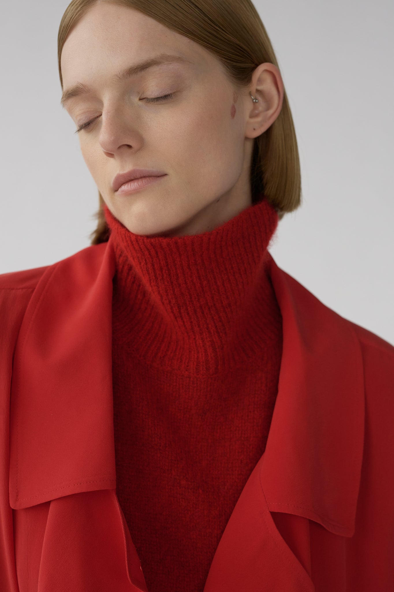 BEZ KNIT - CARDINAL RED - SILK/CASHMERE