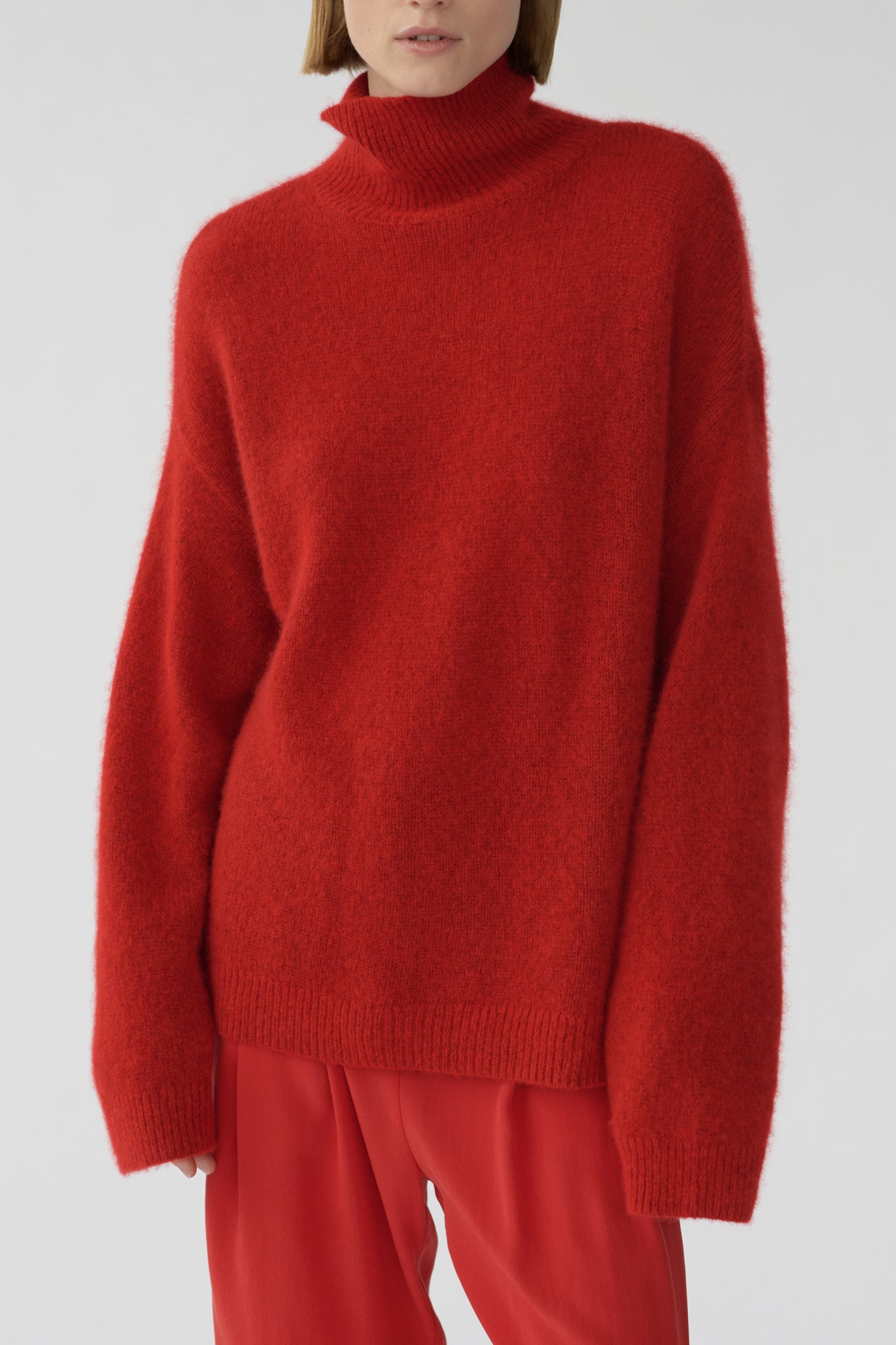 BEZ KNIT - CARDINAL RED - SILK/CASHMERE