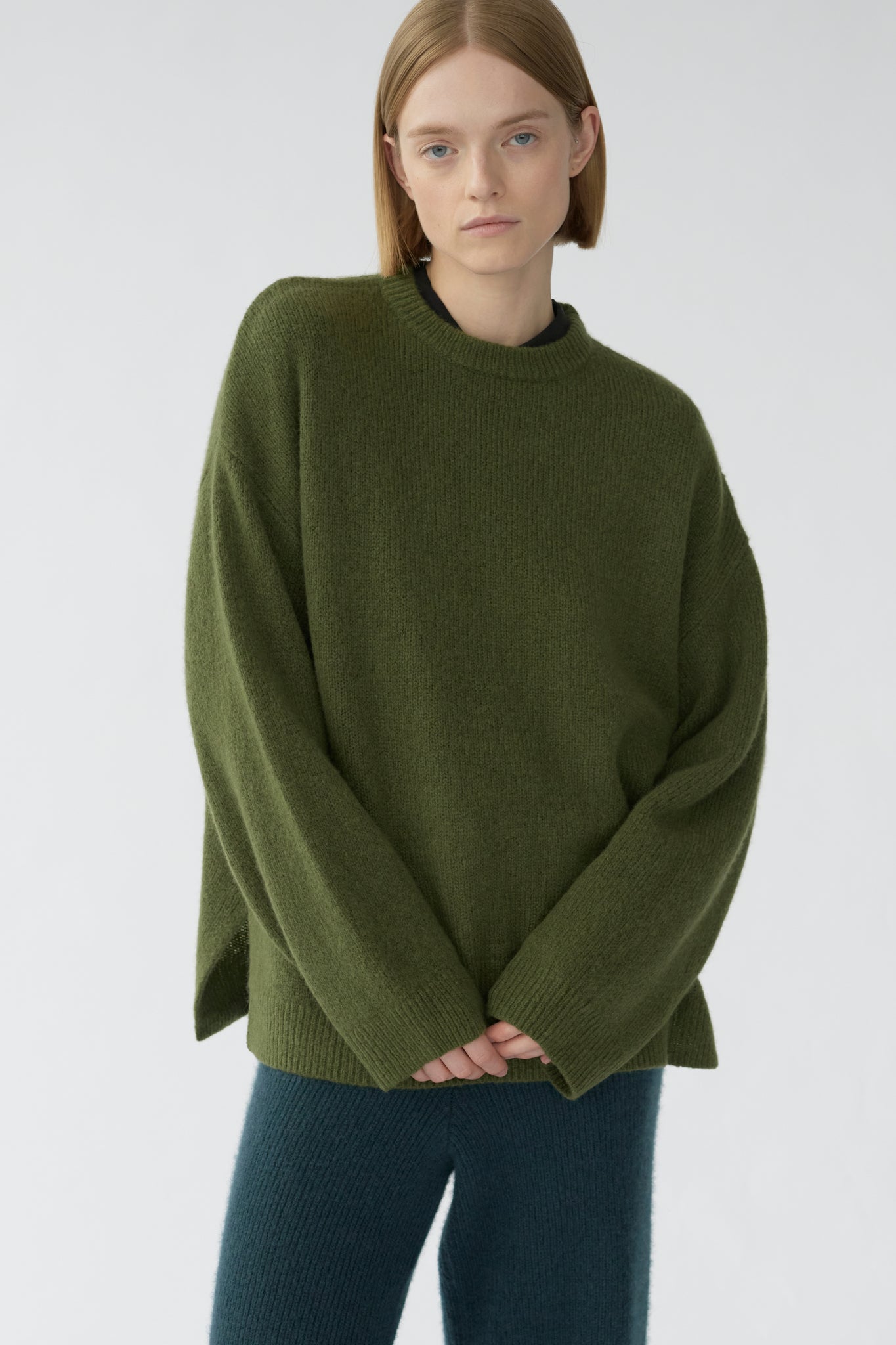 BEZ CREW KNIT - BAY LEAF