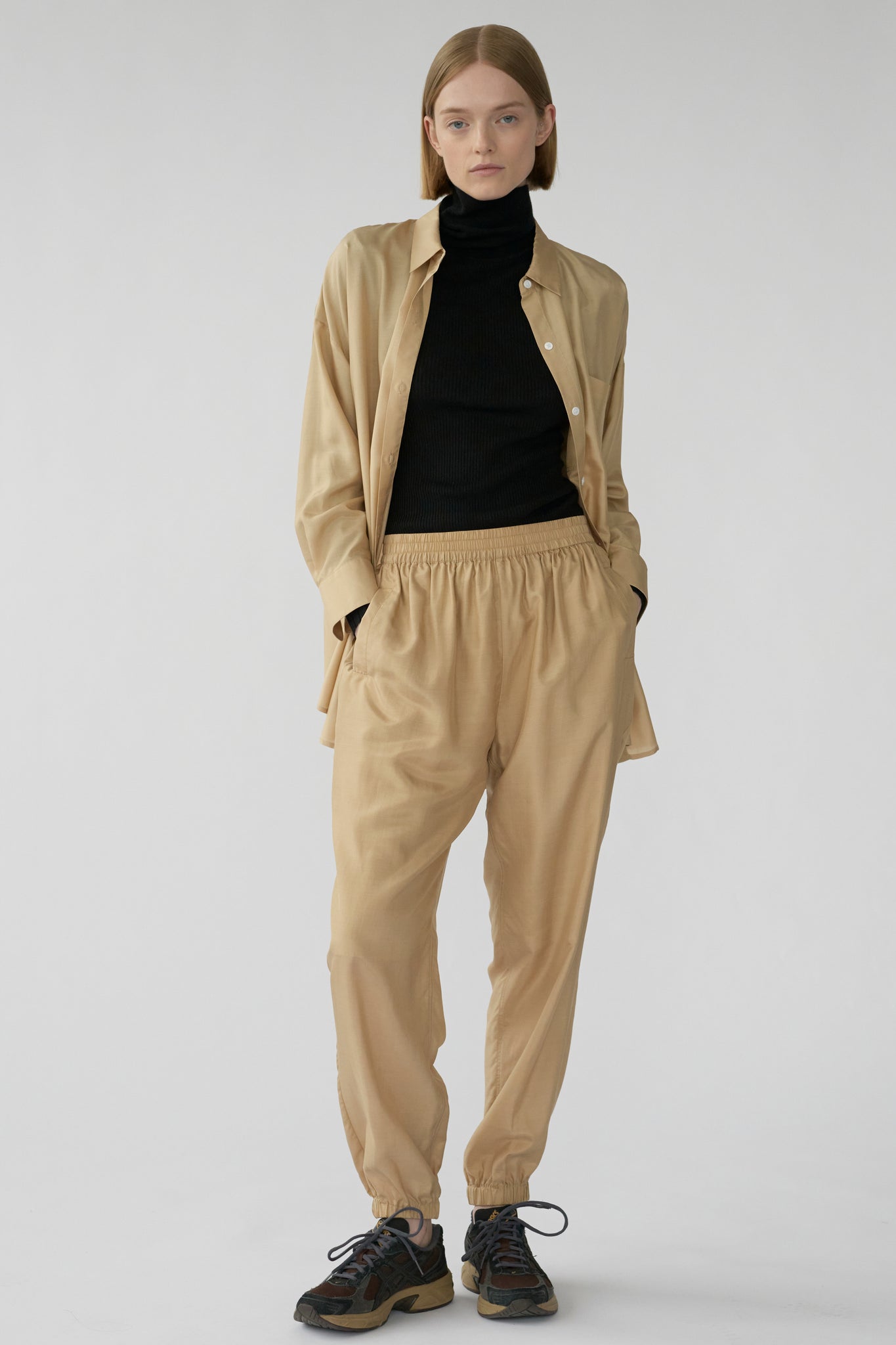 ELLA TRACK PANTS - IRISH CREAM