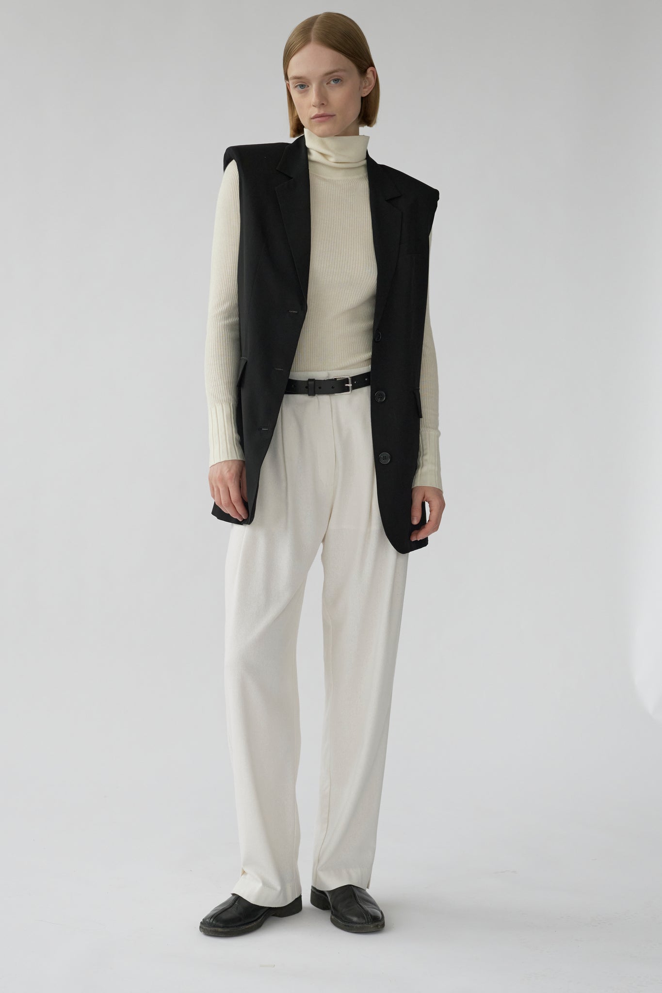 HARRY PANTS - OFF WHITE - RAW SILK