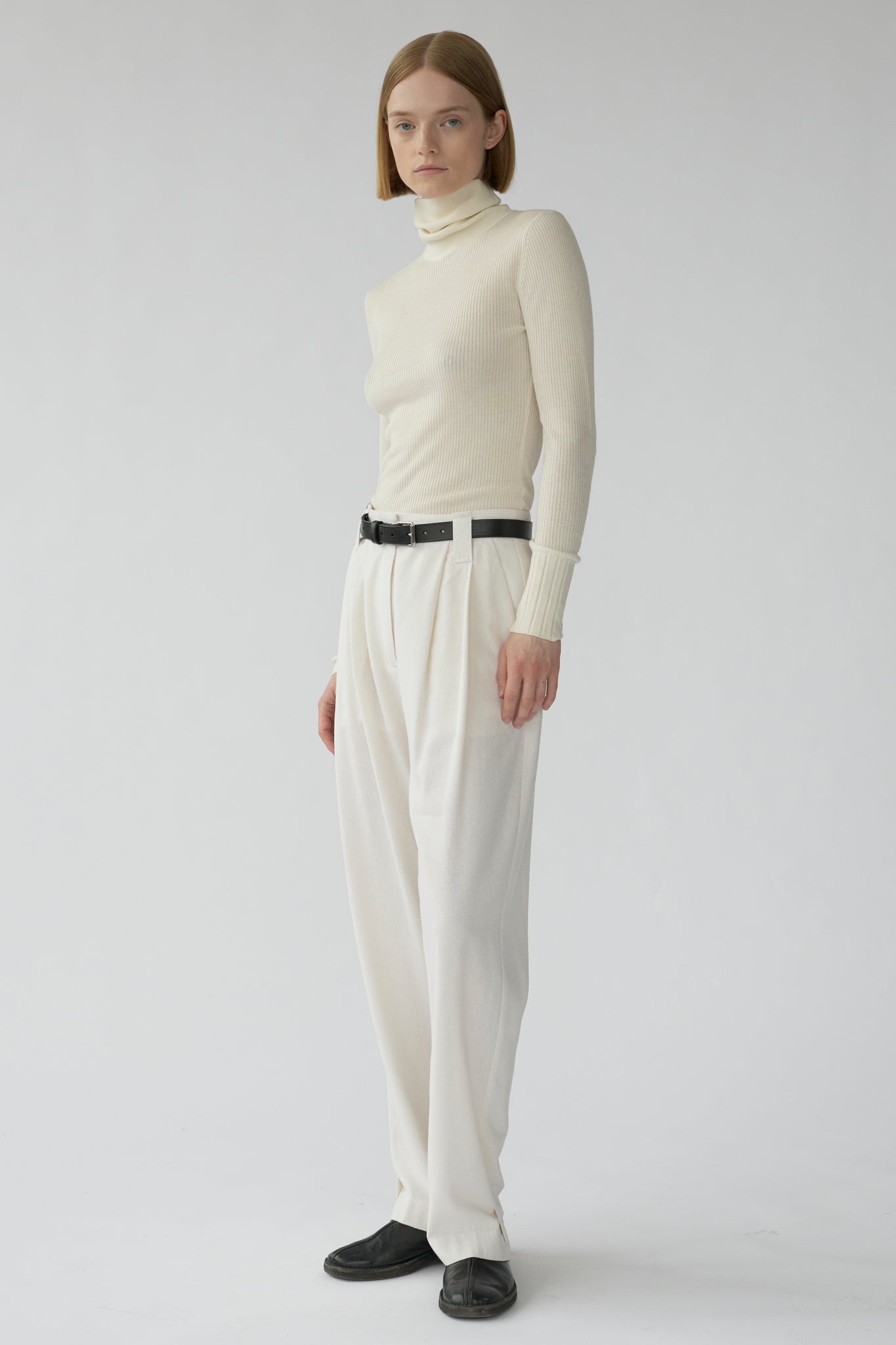 HARRY PANTS - OFF WHITE - RAW SILK