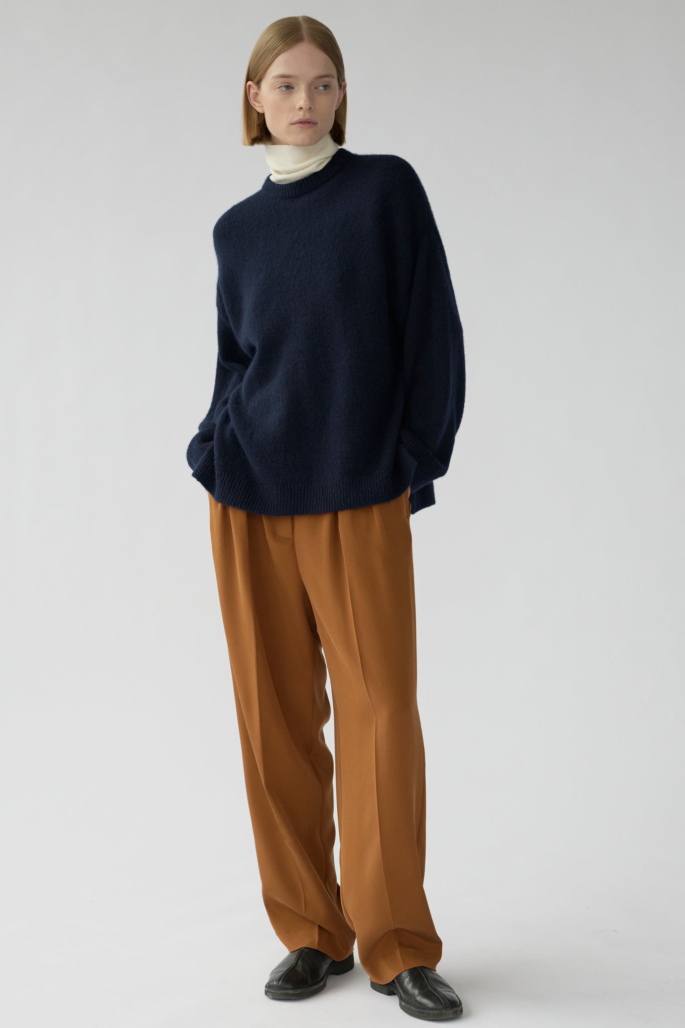 JOSEPH PANTS - SUEDE BROWN